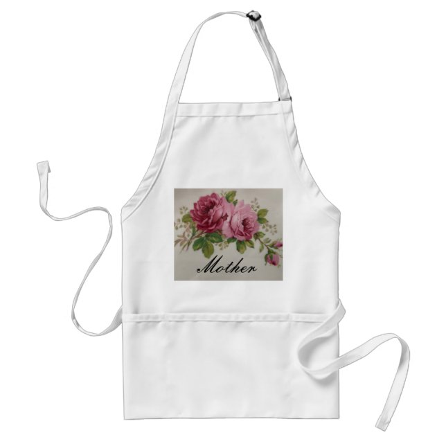 Pink Rose Elegance  Standard Apron (Front)