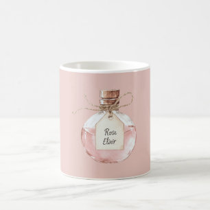Pink Rose Elixer Bottle Coffee Mug