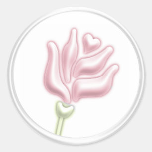 Pink Rose Envelope Seal