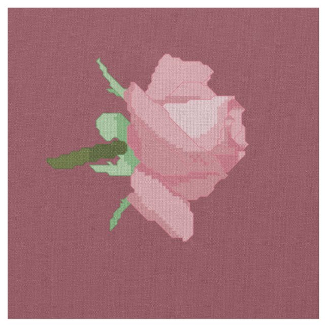 Pink Rose Fabric (Close Up)
