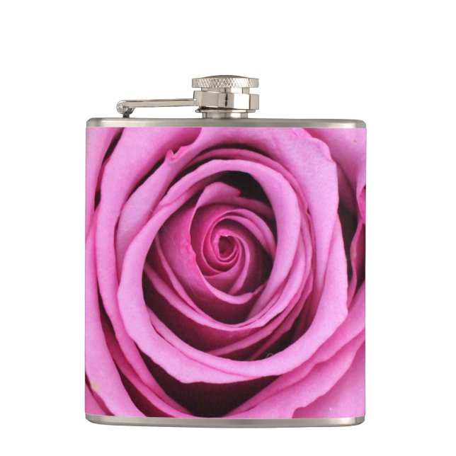 Pink Rose Flask (Front)