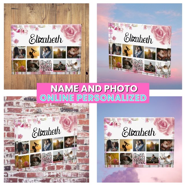 Pink Rose Floral Best Elegant Modern Photo Block (Pink Rose Floral Best Elegant Modern Photo Block
)