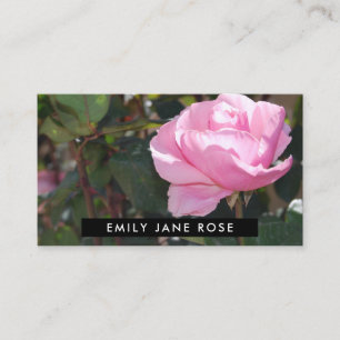Pink Rose, Floristry Business Card