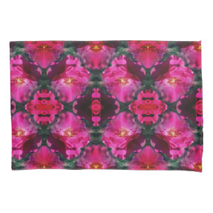 Pink Rose Flower Abstract Pillowcase