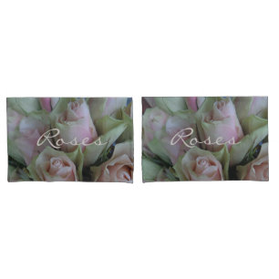 Pink Rose Flower Floral Photography Romantic Pillowcase