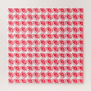 Pink Rose Flower Jigsaw Puzzle