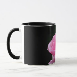 Pink Rose Flower Mug
