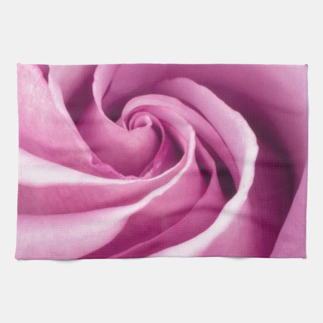 Pink Rose Folded to Perfection - Towel (Horizontal)