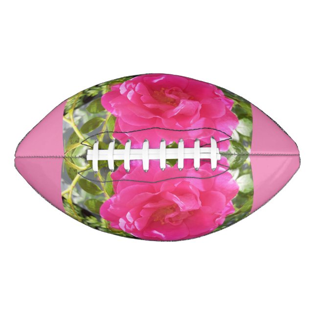 Pink Rose Football American Football (Front)