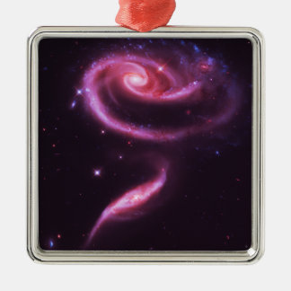 Pink Rose Galaxies Metal Tree Decoration