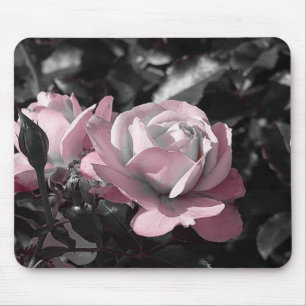 Pink Rose Garden Mouse Mat