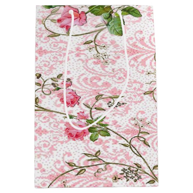 Pink Rose Gift Bag (Front)