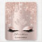 Pink Rose Gold Blush Drip Sparkly Lotus Name