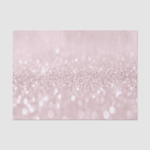 Pink Rose Gold Blush Glitter Powder Bridal Grey Tissue Paper