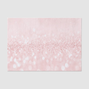 Pink Rose Gold Blush Glitter Powder Bridal Sweet Tissue Paper