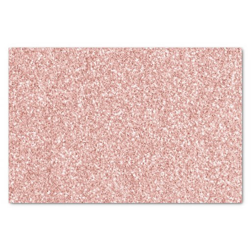 Image of Pink Rose Gold Blush Metallic Powder Glitter Lux Tissue Paper
