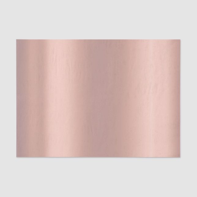 Pink Rose Gold Blush Metallic Powder Peach Tissue Paper (Front)