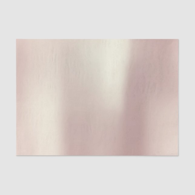 Pink Rose Gold Blush Metallic Powder Tissue Paper (Front)