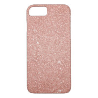 Pink Rose Gold Glitter and Sparkle Bling