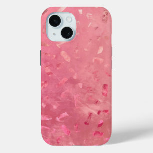 Pink Rose Gold Glitter iPhone 15 Case