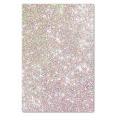 Pretty Pink Rose Gold Background And Glitter Stars Tissue Paper