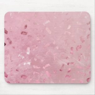 Pink Rose Gold Glitter Mouse Mat