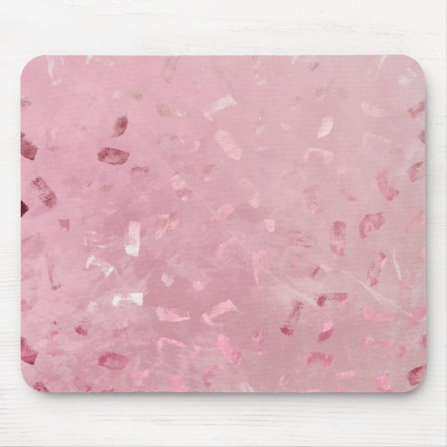 Pink Rose Gold Glitter Mouse Mat (Front)