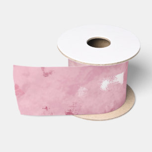 Pink Rose Gold Glitter Satin Ribbon
