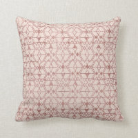 Pink Rose Gold Glitter Triangle Tribal Geometric