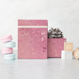 Pink Rose Gold Glitter Wrapping Paper