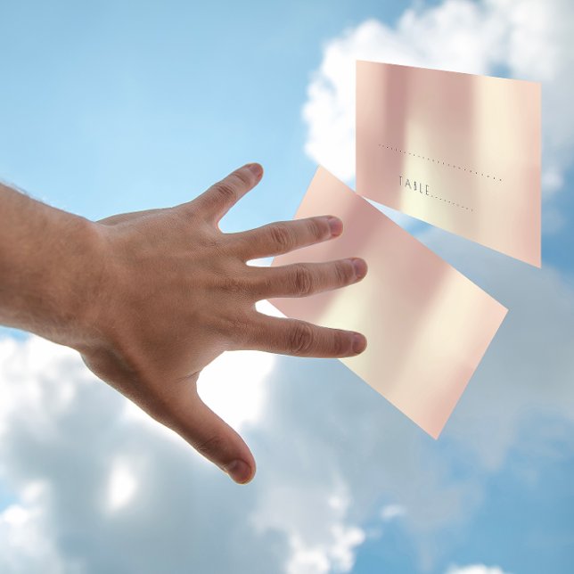 Pink Rose gold Gold Wedding Escort Place Pack Place Card (Pink Rose gold Gold Wedding Escort Place Pack Place Card)