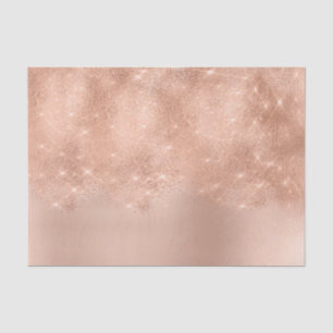 Pink Rose Gold Metallic Blush Powder Glitter Tissue Paper