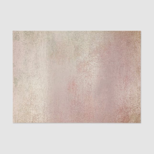 Pink Rose Gold Metallic Blush Powder Mint Tissue Paper (Front)