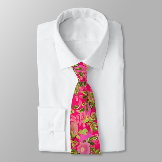 Pink rose hip , pink wild rose hip tie (Tied)