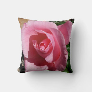 Pink Rose III Garden Floral Cushion