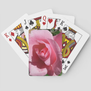 Pink Rose III Garden Floral Playing Cards