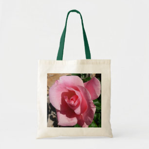 Pink Rose III Garden Floral Tote Bag
