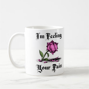 Pink Rose in Despair Coffee Mug