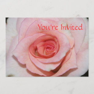 Pink Rose Invitation