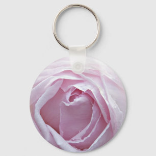 Pink rose key ring