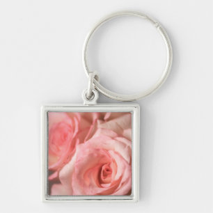 Pink Rose Key Ring