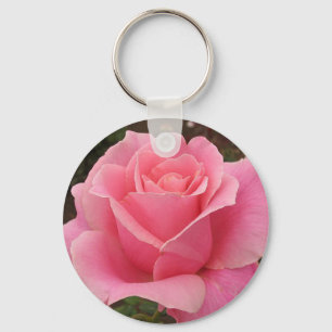 Pink Rose Key Ring