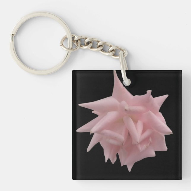  Pink Rose Keychain (Front)