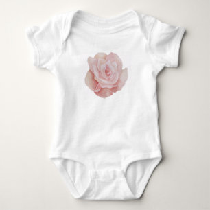 Pink Rose Kids Outfit Baby Bodysuit