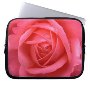 Pink Rose Laptop Sleeve Romantic Rose Tablet Case