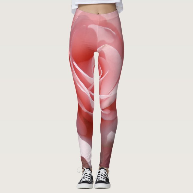 Pink Rose Leggings (Front)