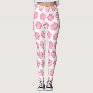 Pink Rose Leggings
