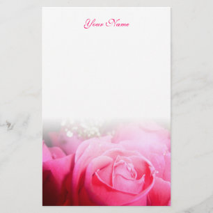 Pink Rose Letterhead