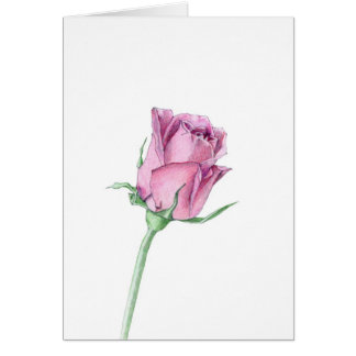 Pink Rose Love Card