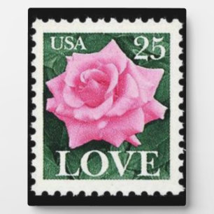 Pink Rose Love Plaque